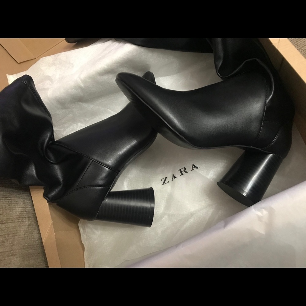 Zara over the knee boots